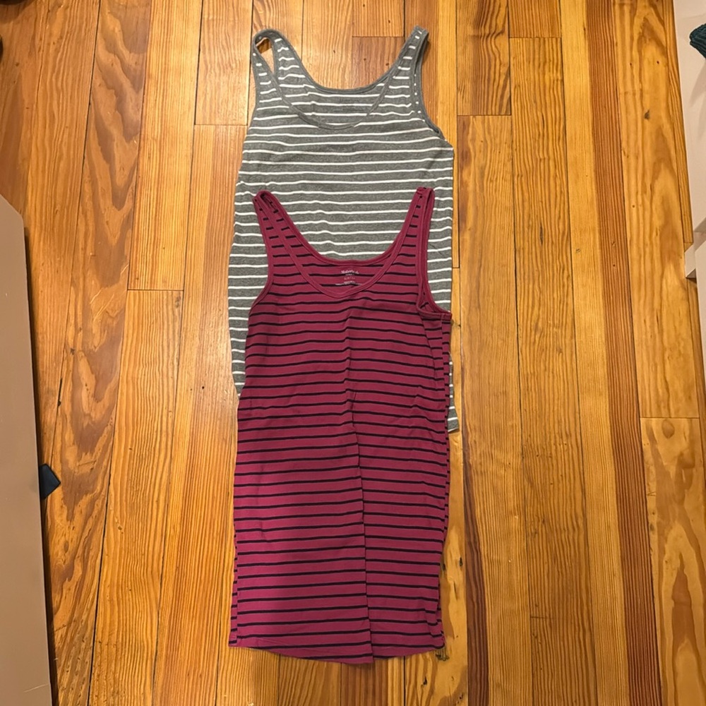 Motherhood maternity tanks, size small